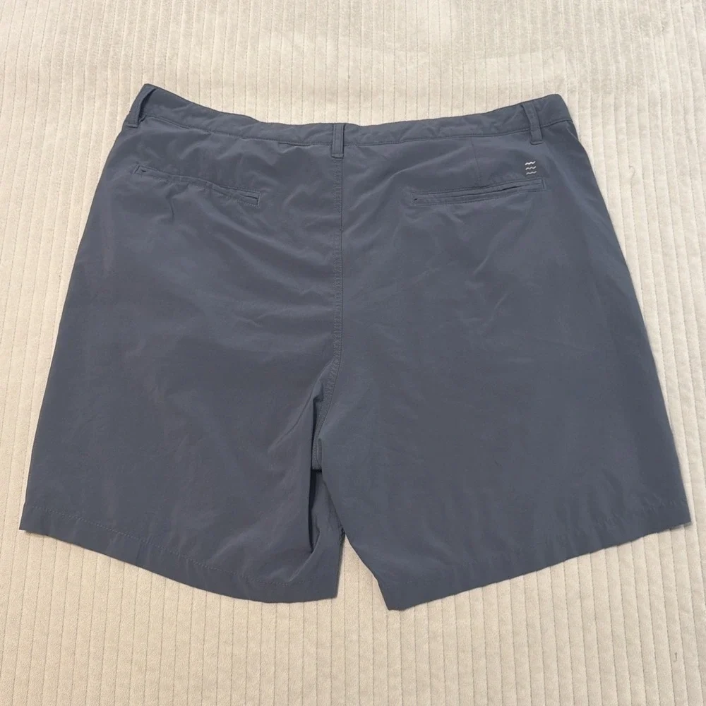 Free Fly Shorts Mens 38 Gray Flat Front Latitude Performance Chino Solid 6